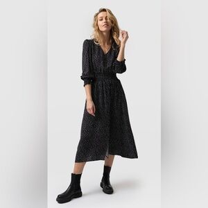 *NWT Melloday midi dress Black polka dot.  Size Medium Boho.